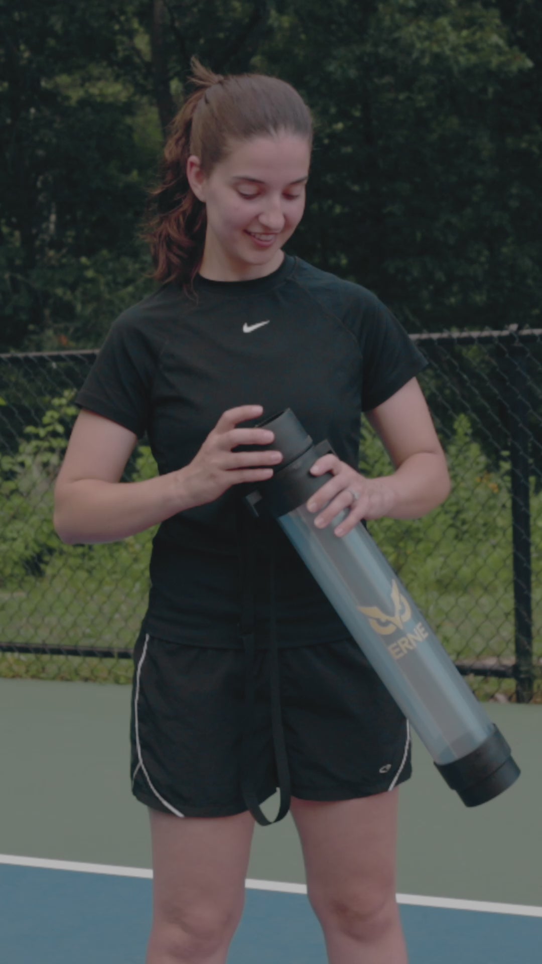 Pickleball TubeX Collapsible Ball Carrier – Portable, Hands‑Free Pickleball Storage Tube