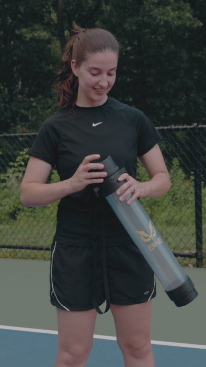 Pickleball TubeX Collapsible Ball Carrier – Portable, Hands‑Free Pickleball Storage Tube